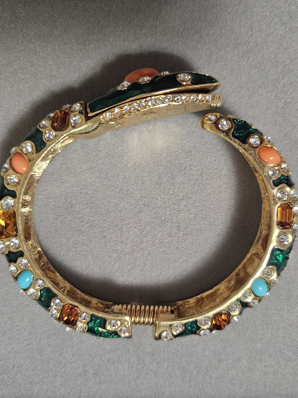 Kenneth Jay Lane Snake Hinge Bracelet - Picture 2 of 9